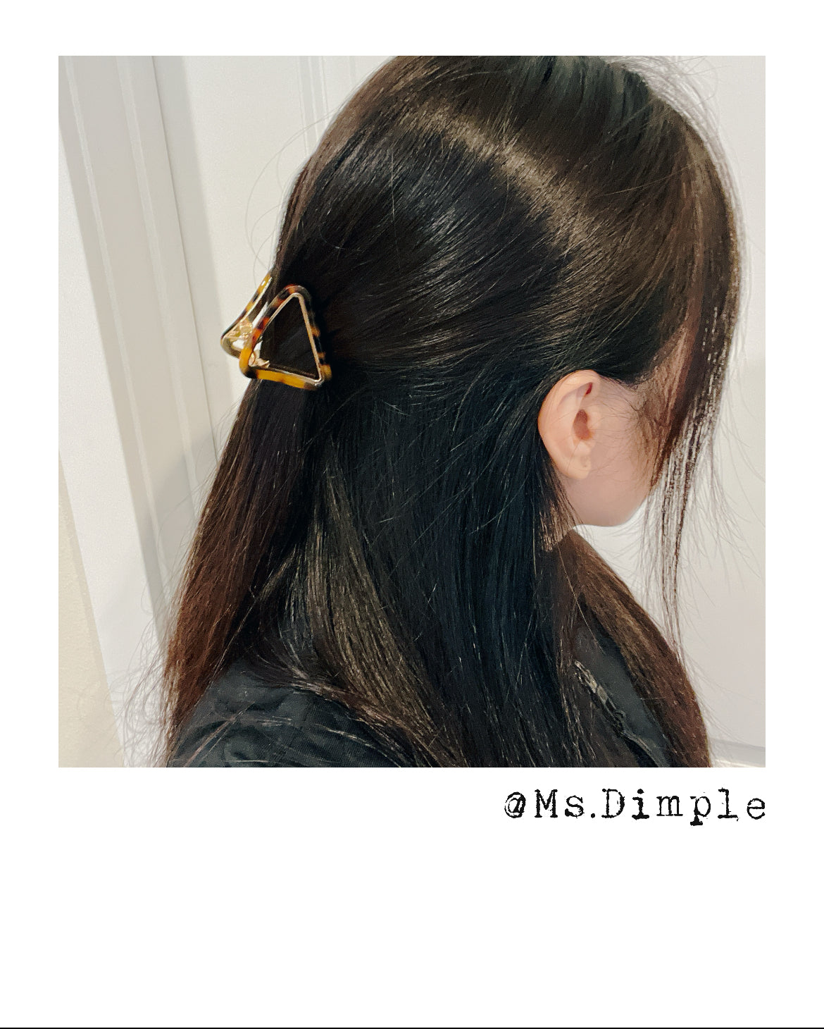 Small Metal Triangle Hair Claw Clip