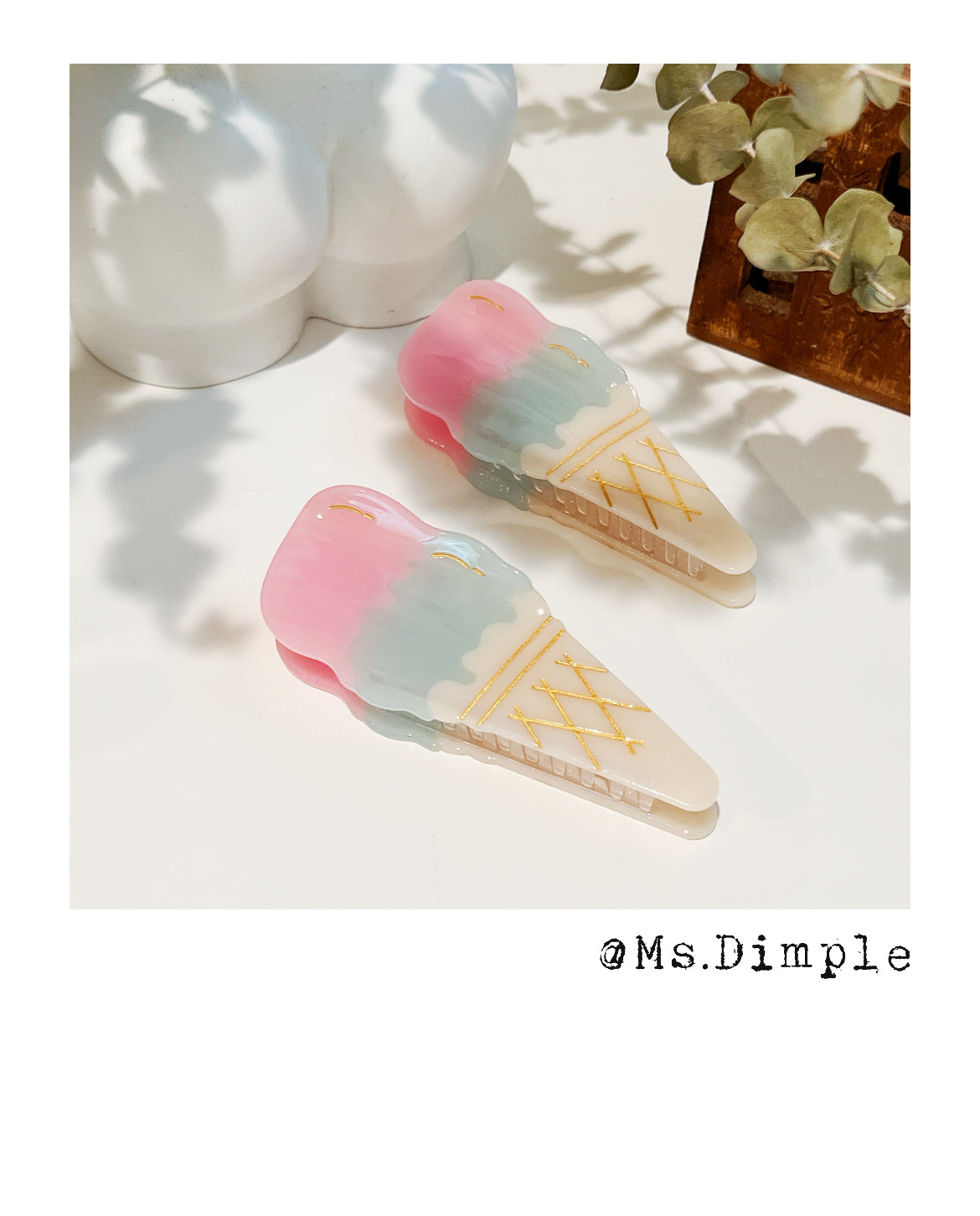 Summer Ice Cream Cute Hair Claw Clip