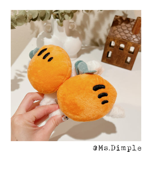 Fluffy Big Orange Hair Claw Clip