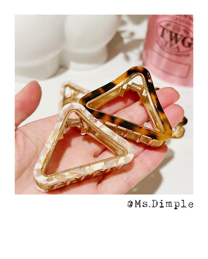 Small Metal Triangle Hair Claw Clip