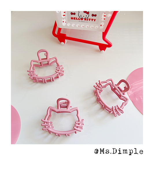 Small Hello Kitty Metal Claw Clip