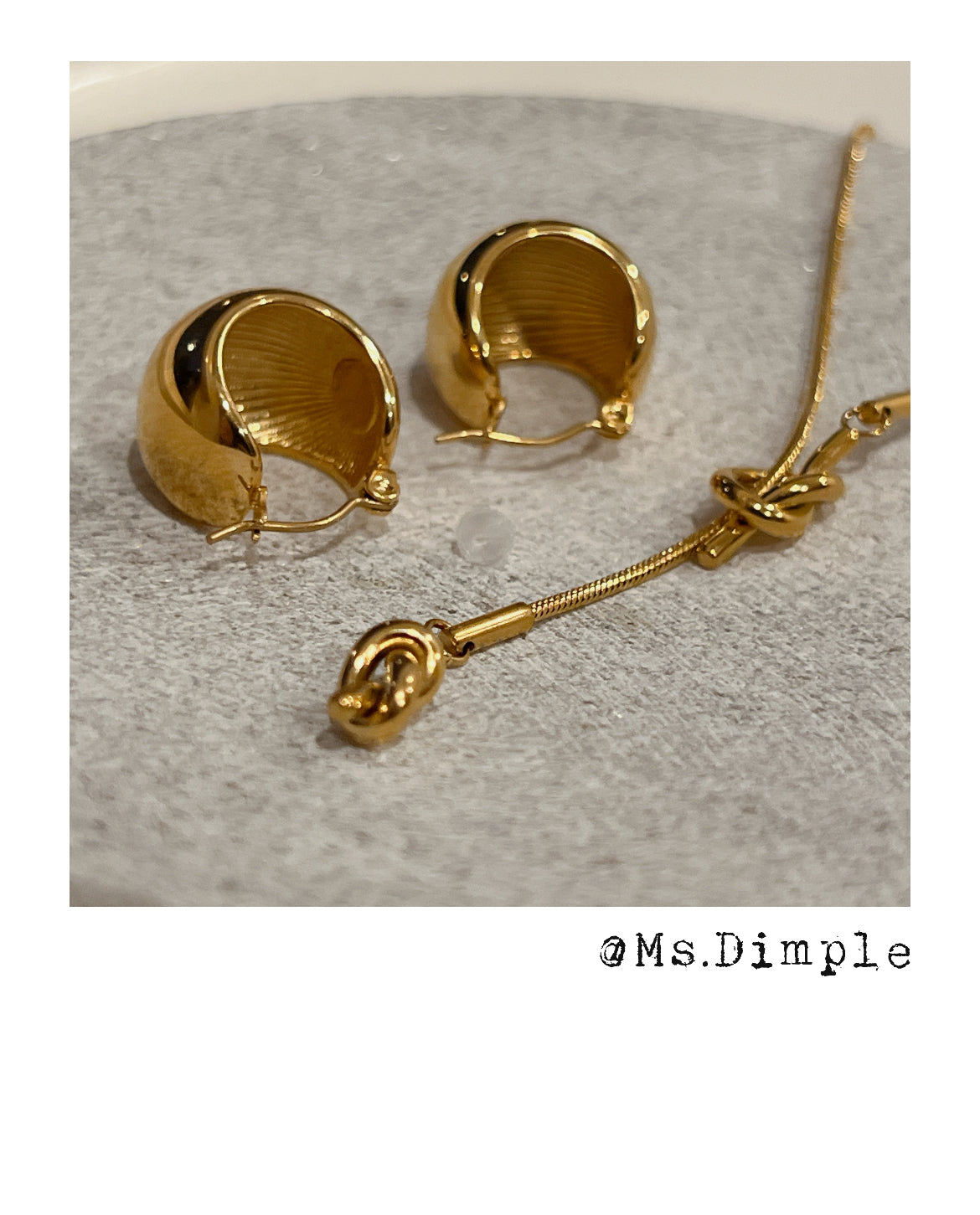 18k Gold Plated Gold Ball Earrings