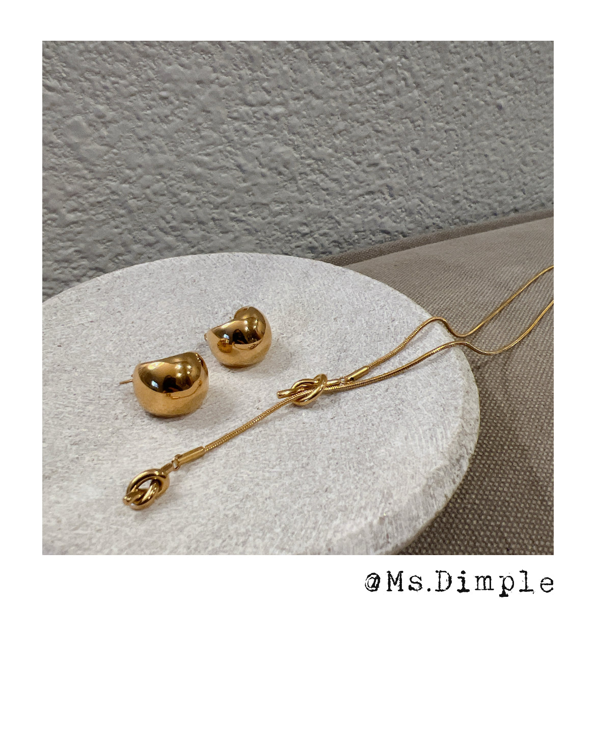 18k Gold Plated Gold Ball Earrings