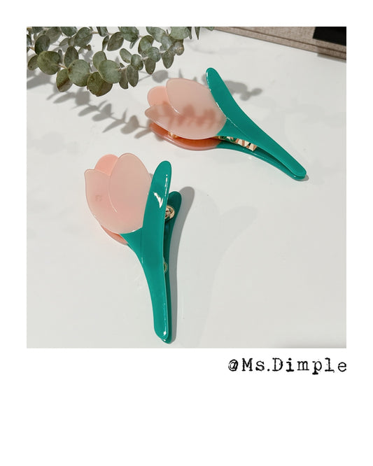 Pink Turlip Hair Claw Clip