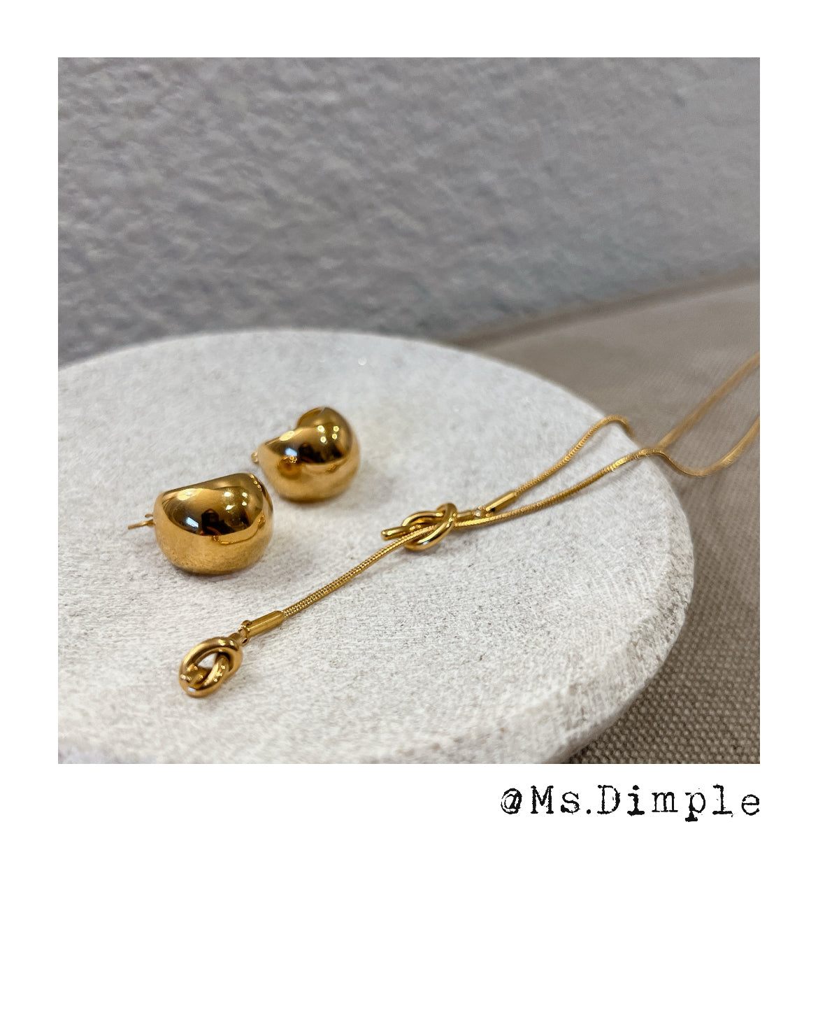 18k Gold Plated Gold Ball Earrings