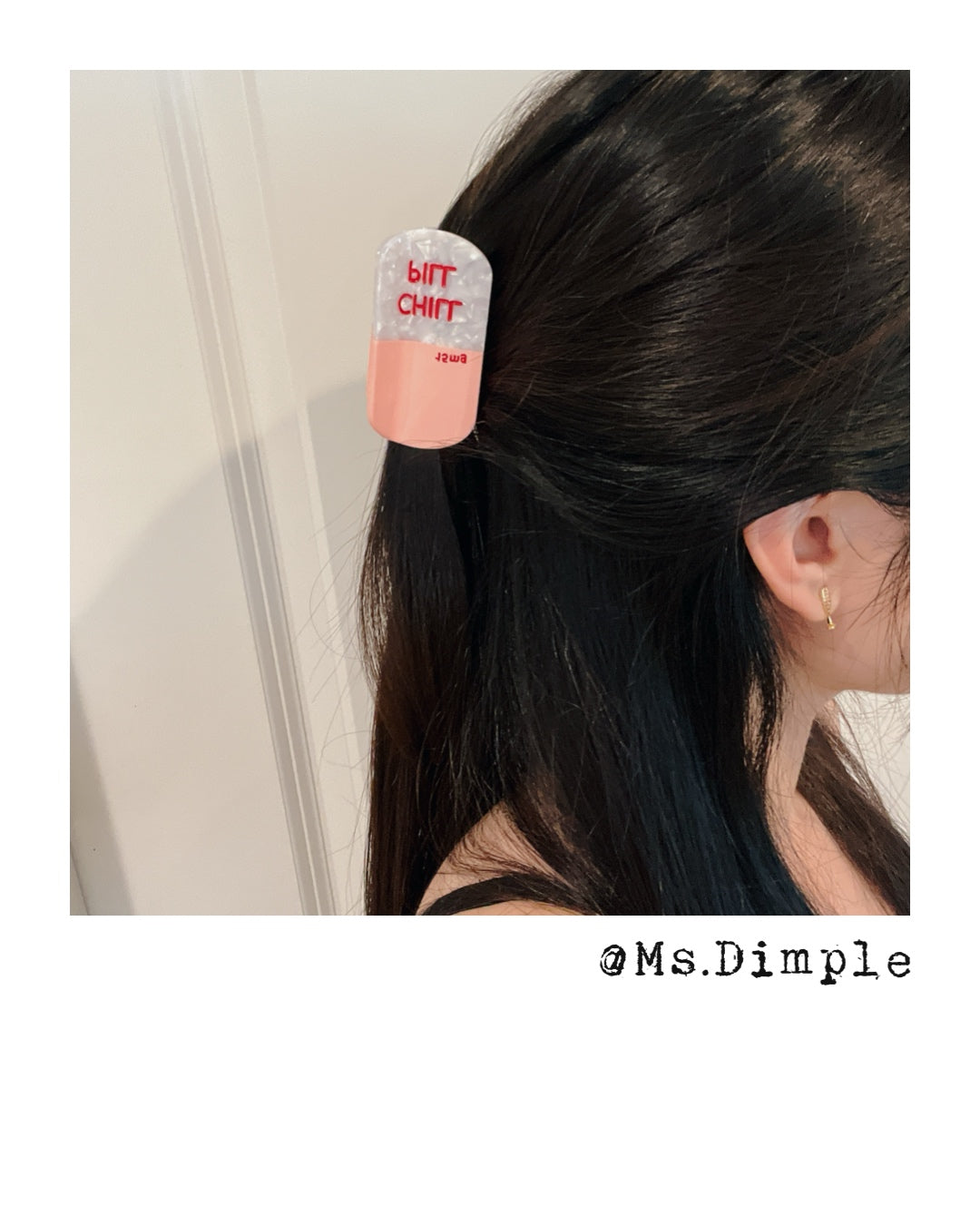 Funny Chill Pill Hair Claw Clip
