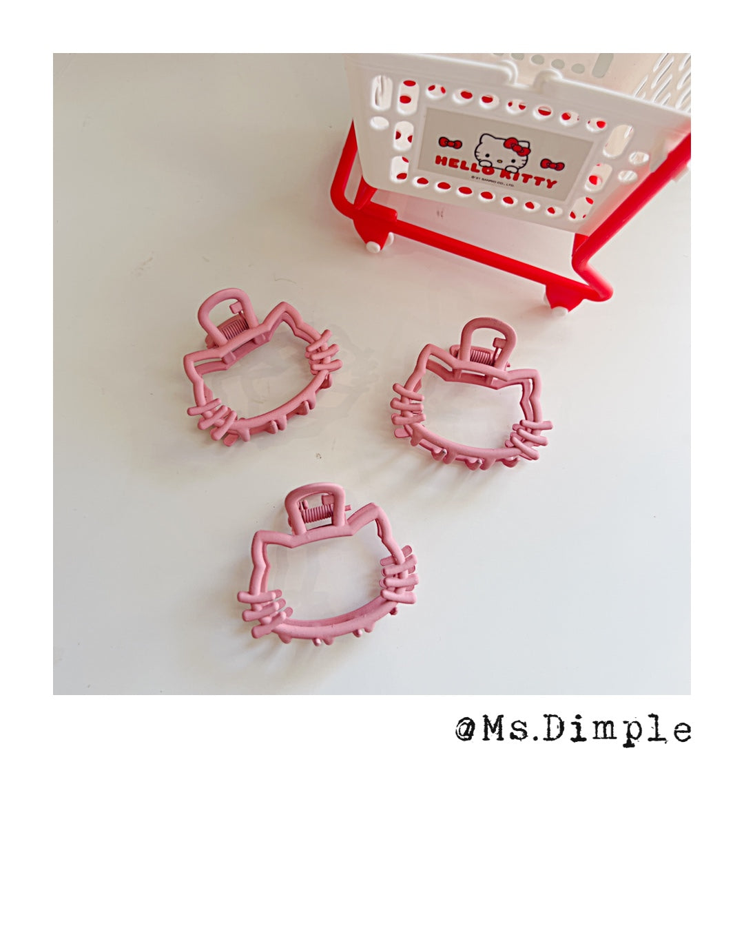 Small Hello Kitty Metal Claw Clip