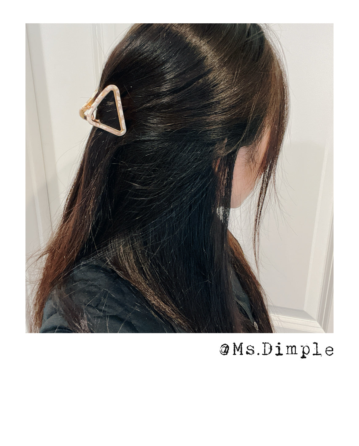 Small Metal Triangle Hair Claw Clip