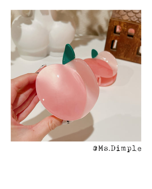 Summer Pink Peach Hair Claw Clip