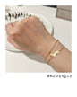 18k Gold Plated Stainless Steel Dachshund Gold/Silver Bracelet Free Gift Wrapping