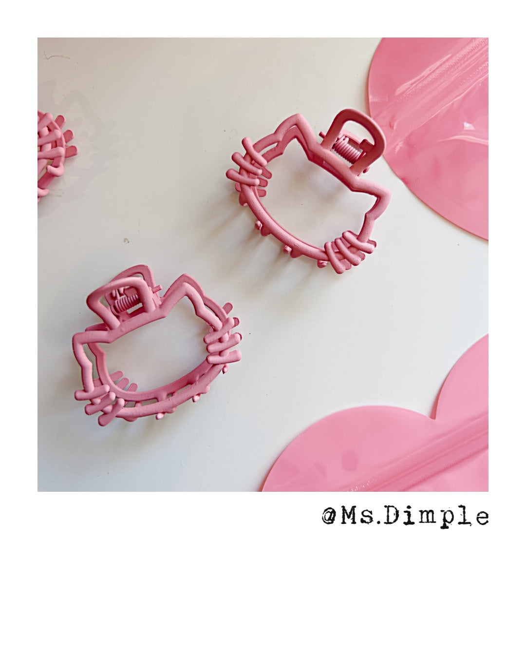 Small Hello Kitty Metal Claw Clip