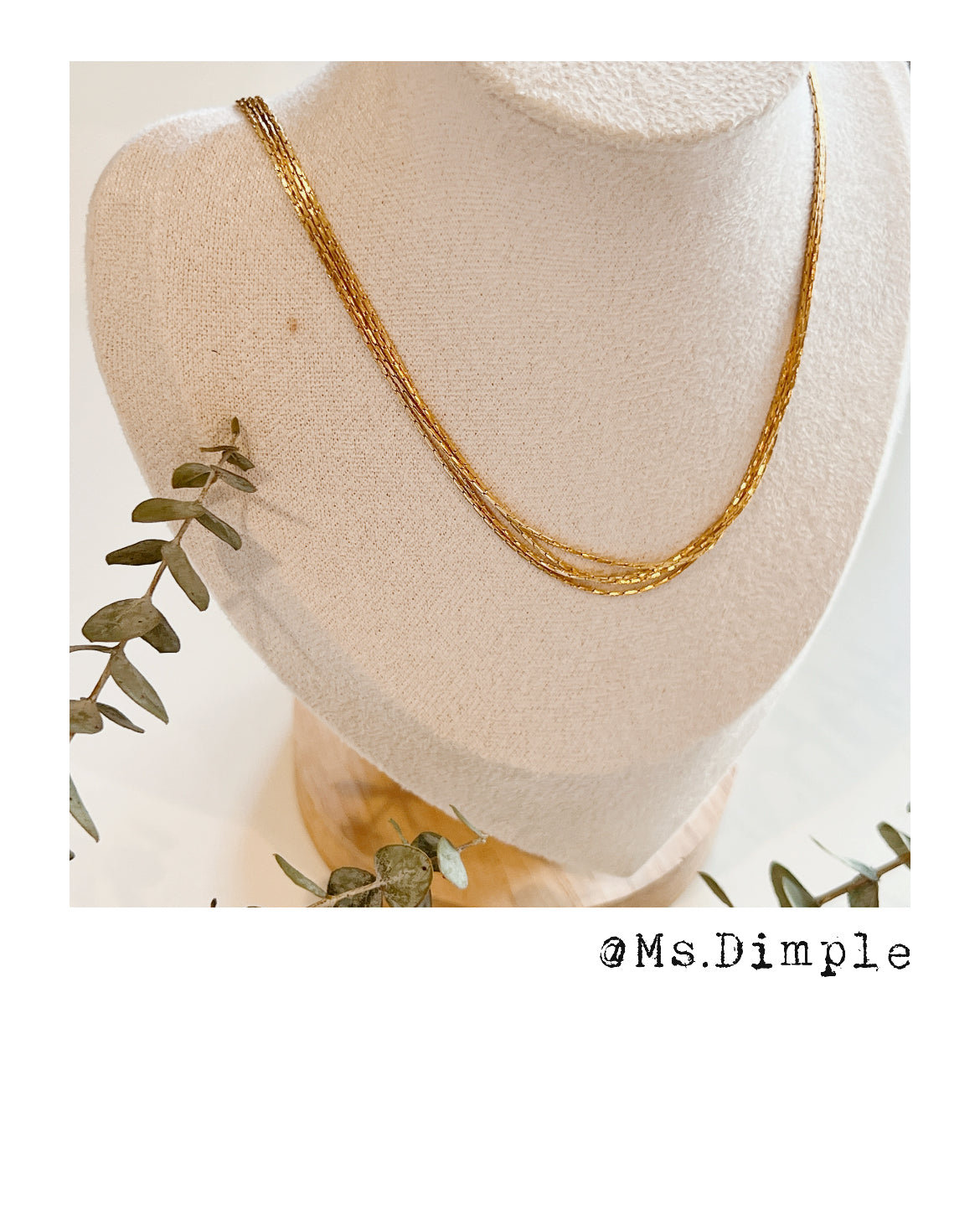 18K Gold Plated Gold/Silver Necklace